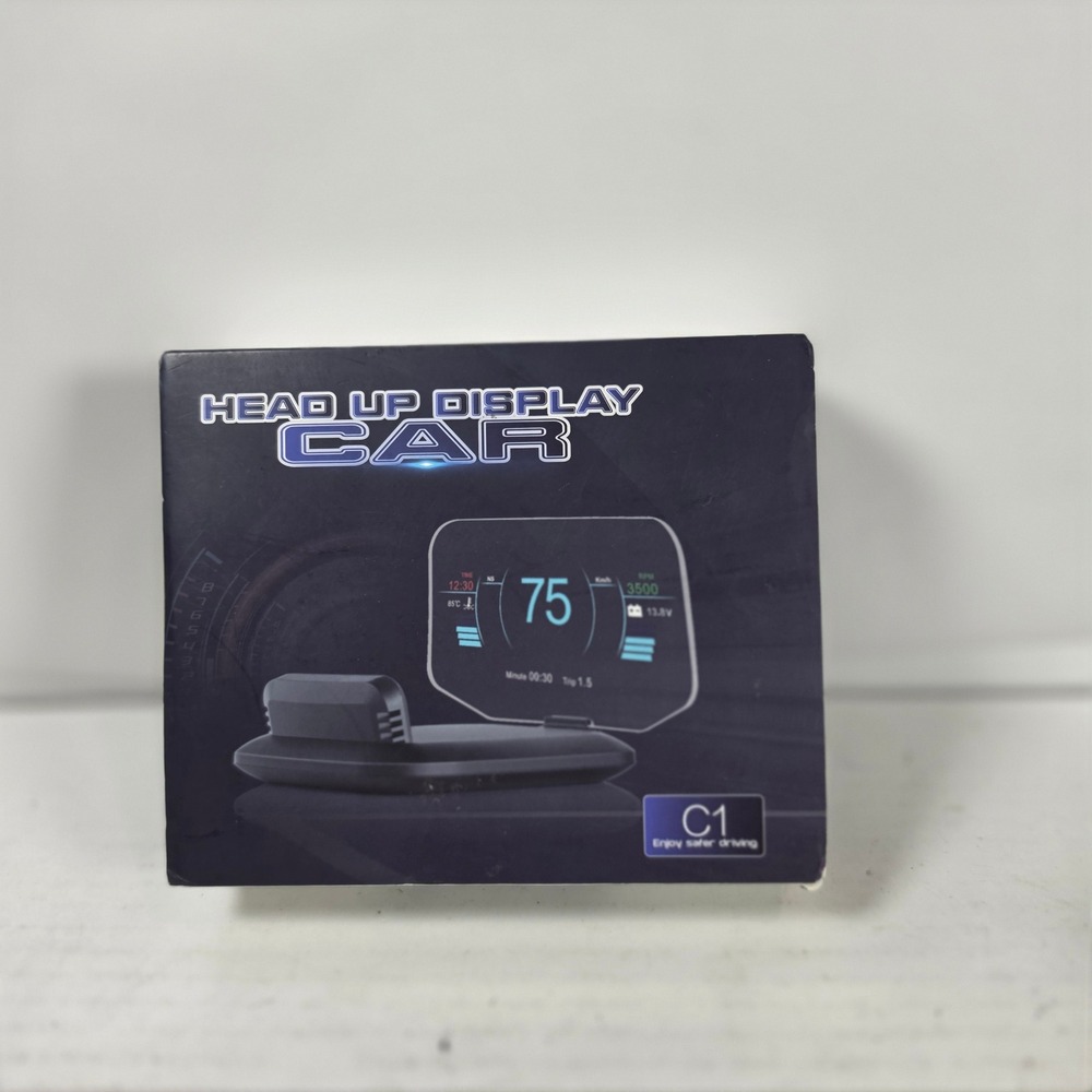 C1 Car Head‎ Up Display HUD OBD2 GPS Speedometer RPM Diagnostic Tool Projector